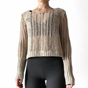 Cream Knit Women's Sweater